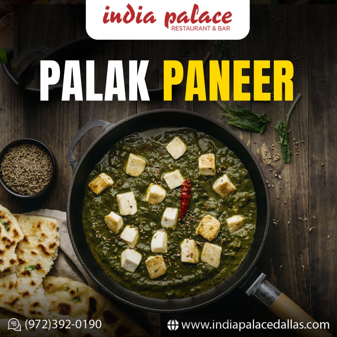 Palak Paneer, A Delight For Vegetarians